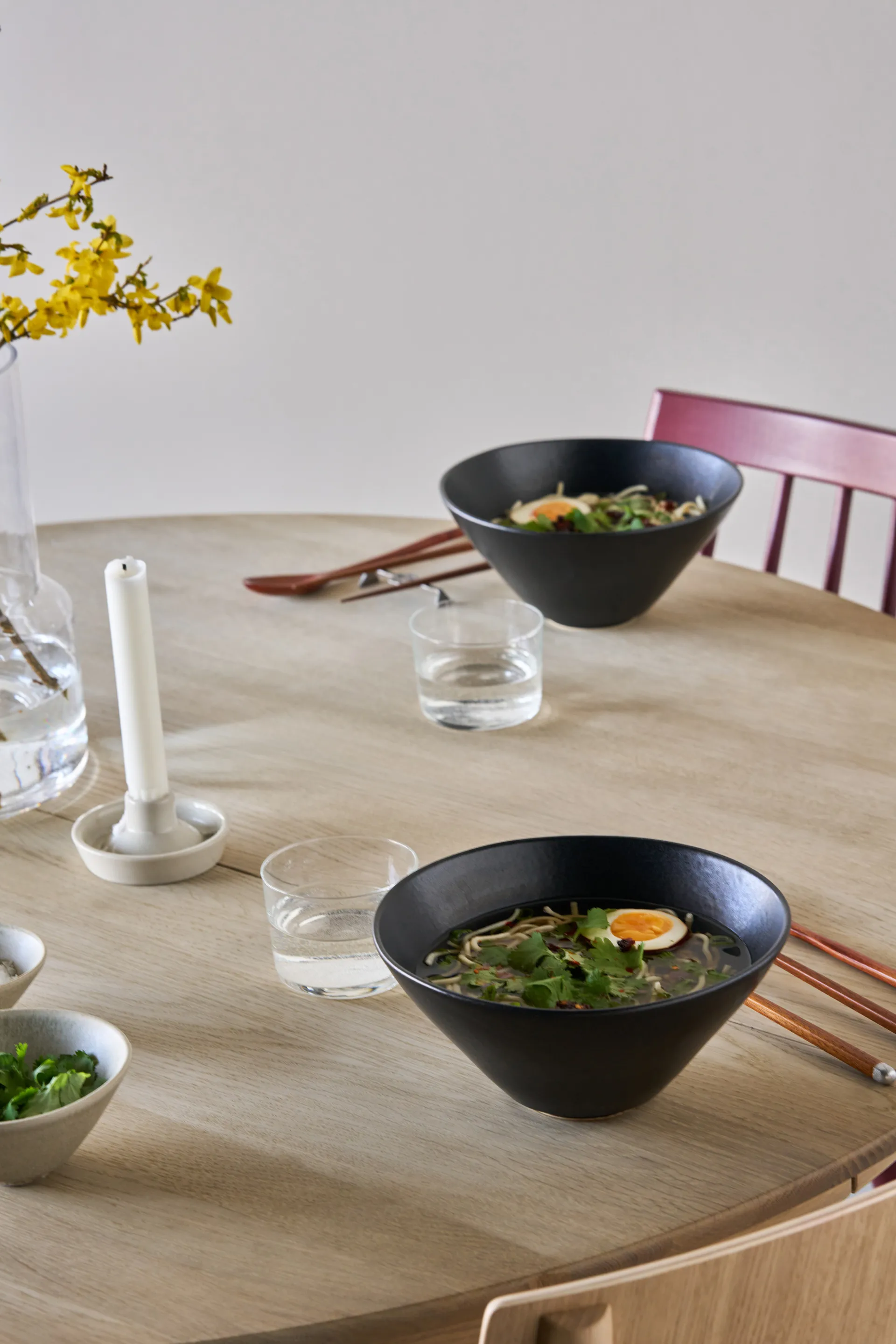 Terra ramenskål, Svart steingods, Ø20 cm Scandi Living