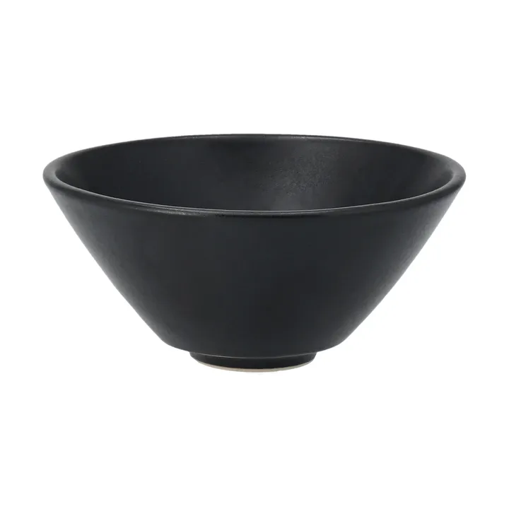 Terra serveringsskål - Svart steingods, Ø12 cm - Scandi Living