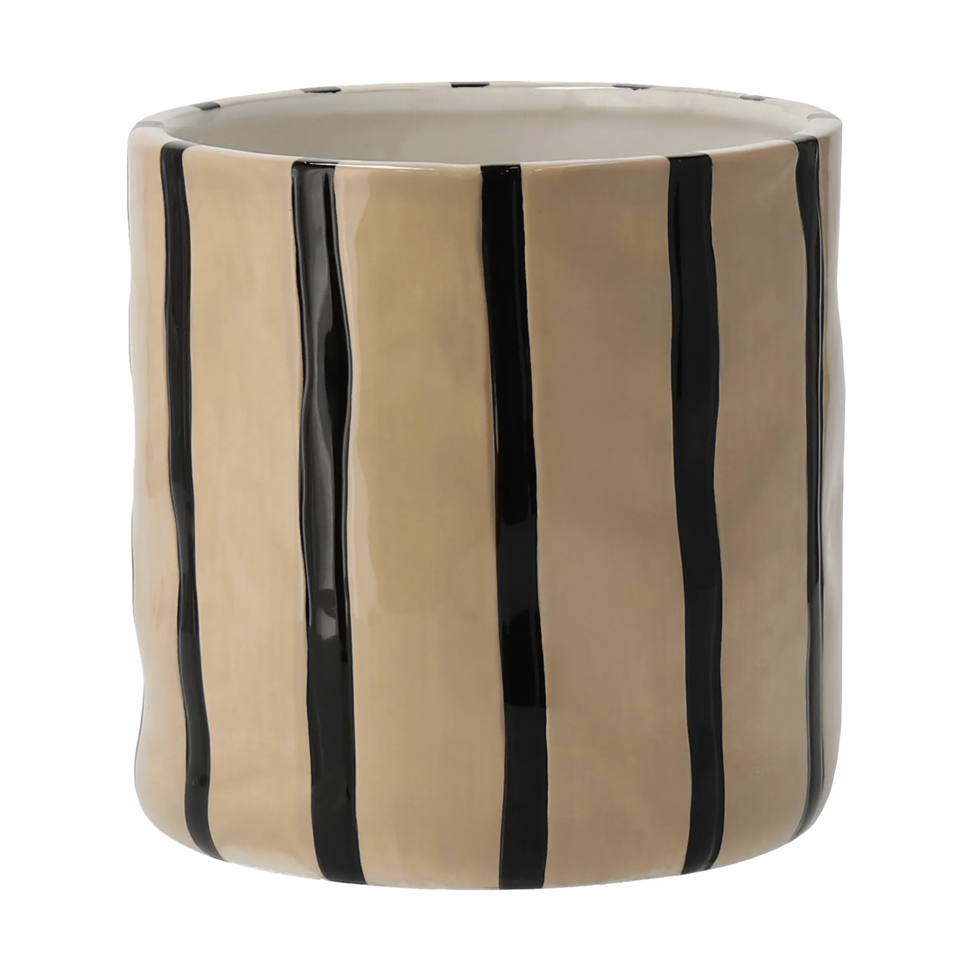 Scandi Living Thrive krukke Ø20 cm Beige-svart
