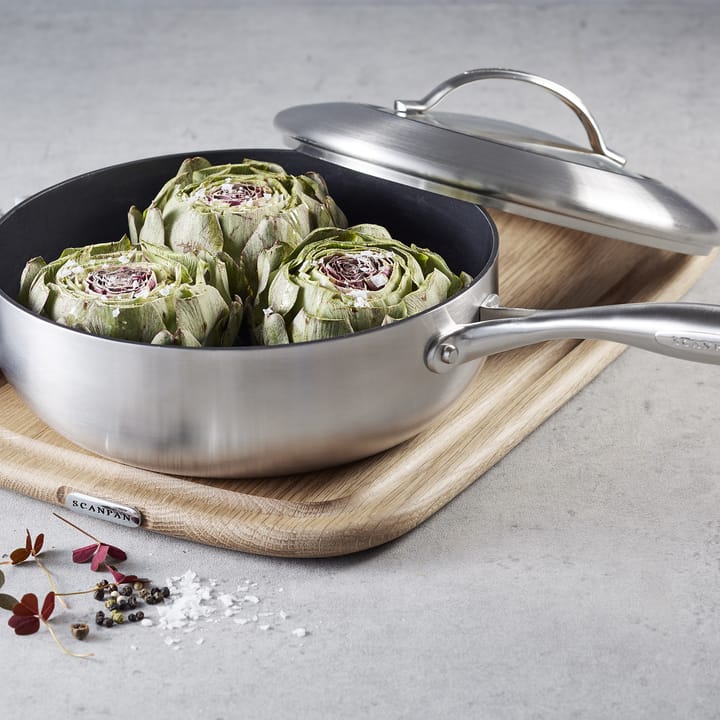 Scanpan CTX kasserolle dyp med lokk, Ø 26 cm Scanpan