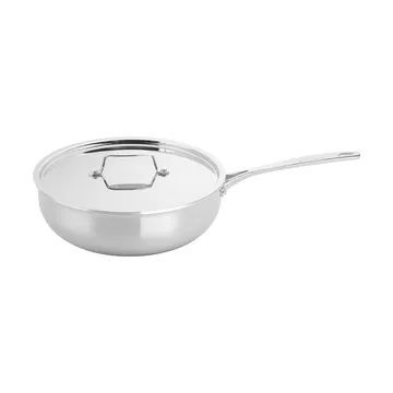 Scanpan Fusion 5 kasserolle med lokk - Rustfritt stål, uten håndtak, Ø26 cm - Scanpan