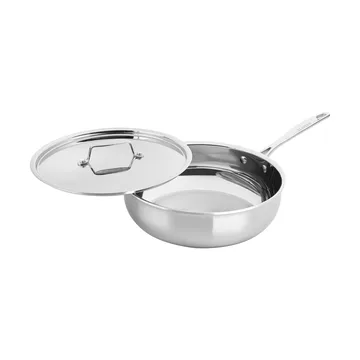 Scanpan Fusion 5 kasserolle med lokk - Rustfritt stål, uten håndtak, Ø26 cm - Scanpan