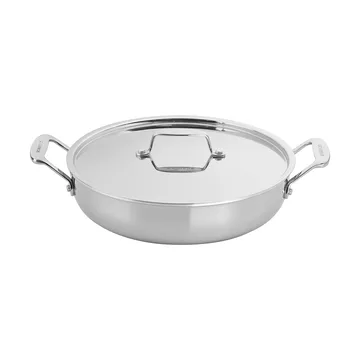 Scanpan Fusion 5 serveringspanne med lokk - Rustfritt stål, Ø28 cm - Scanpan