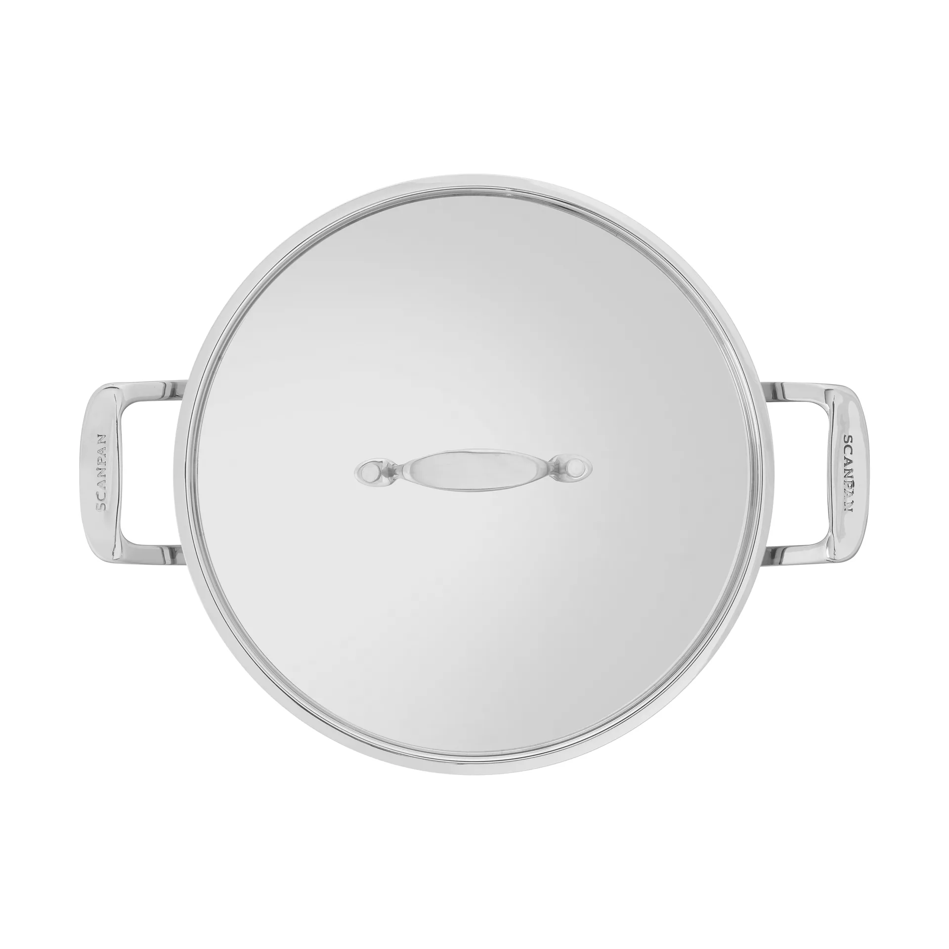 Scanpan Fusion 5 serveringspanne med lokk, Rustfritt stål, Ø28 cm Scanpan