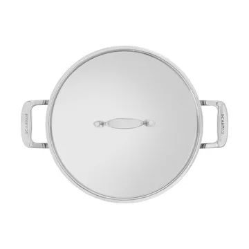 Scanpan Fusion 5 serveringspanne med lokk - Rustfritt stål, Ø28 cm - Scanpan