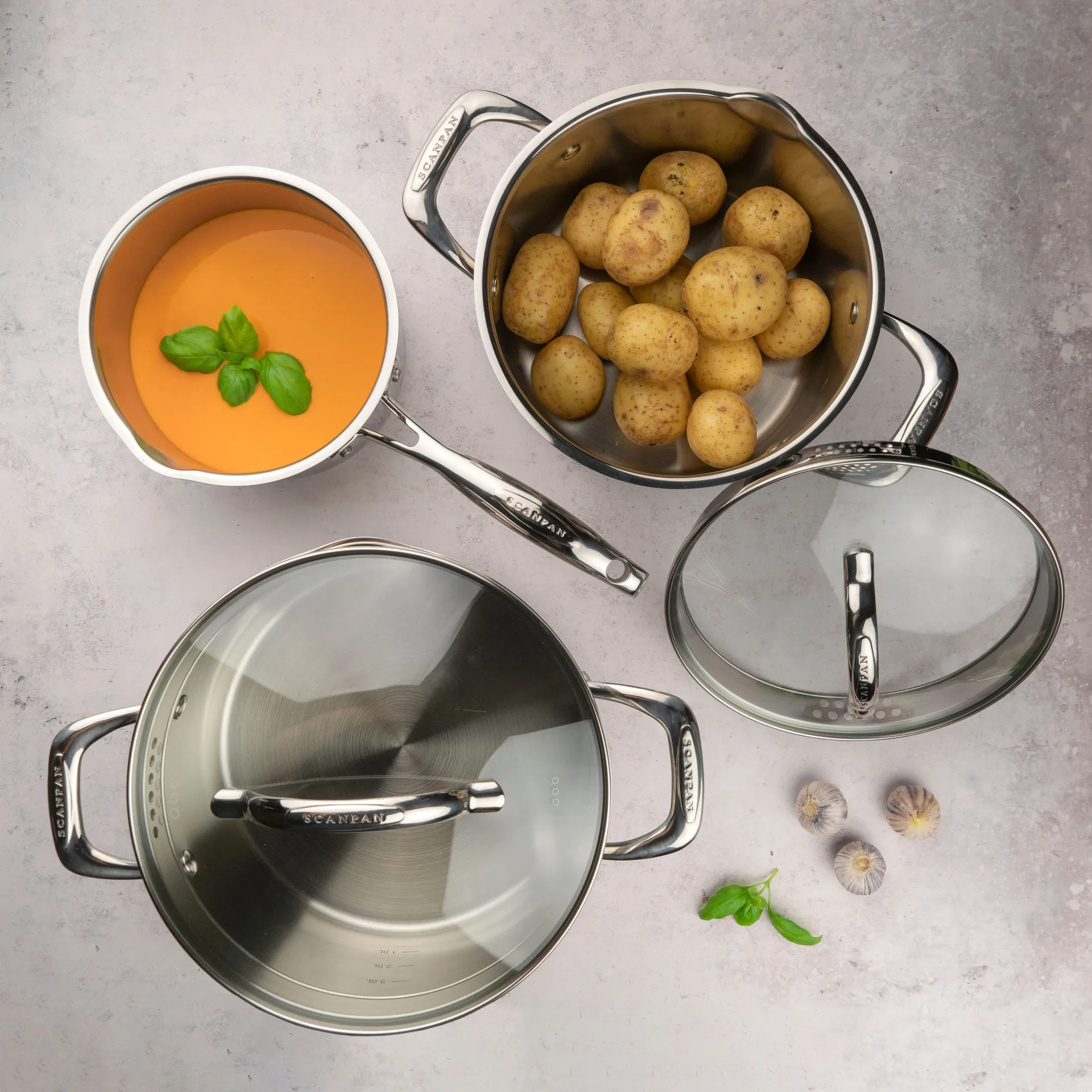 Scanpan STS kjelesett, 3 deler Scanpan