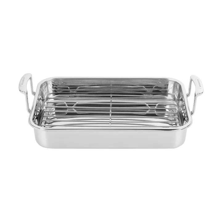 Scanpan STS stekebrett med rist - Rustfritt stål 42x26 cm - Scanpan