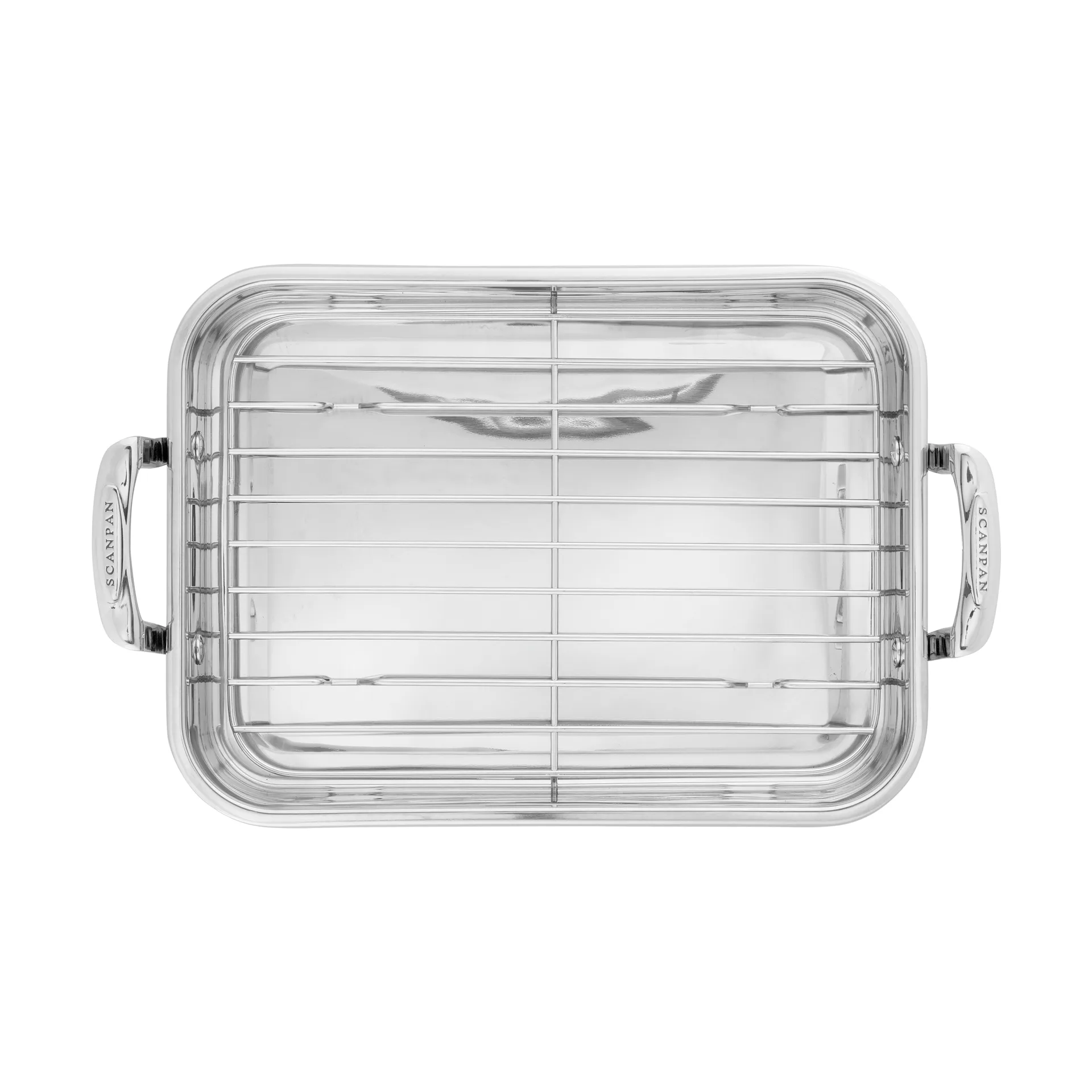 Scanpan STS stekebrett med rist, Rustfritt stål 42x26 cm Scanpan
