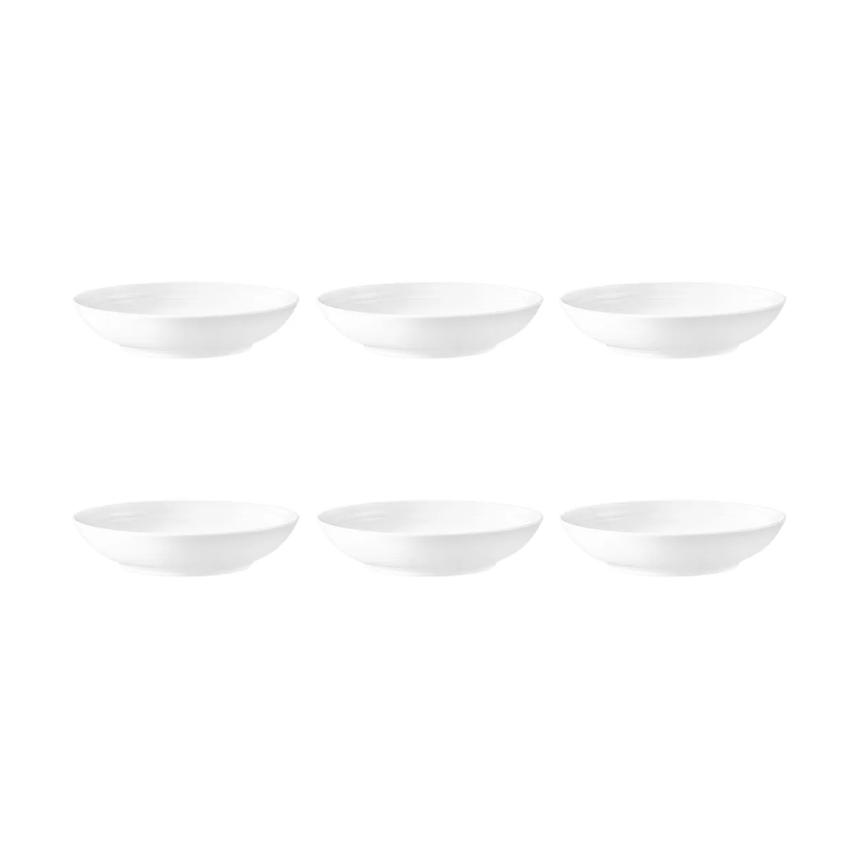 Seltmann Weiden Terra dyp tallerken Ø 21,2 cm 6-pakning Hvit