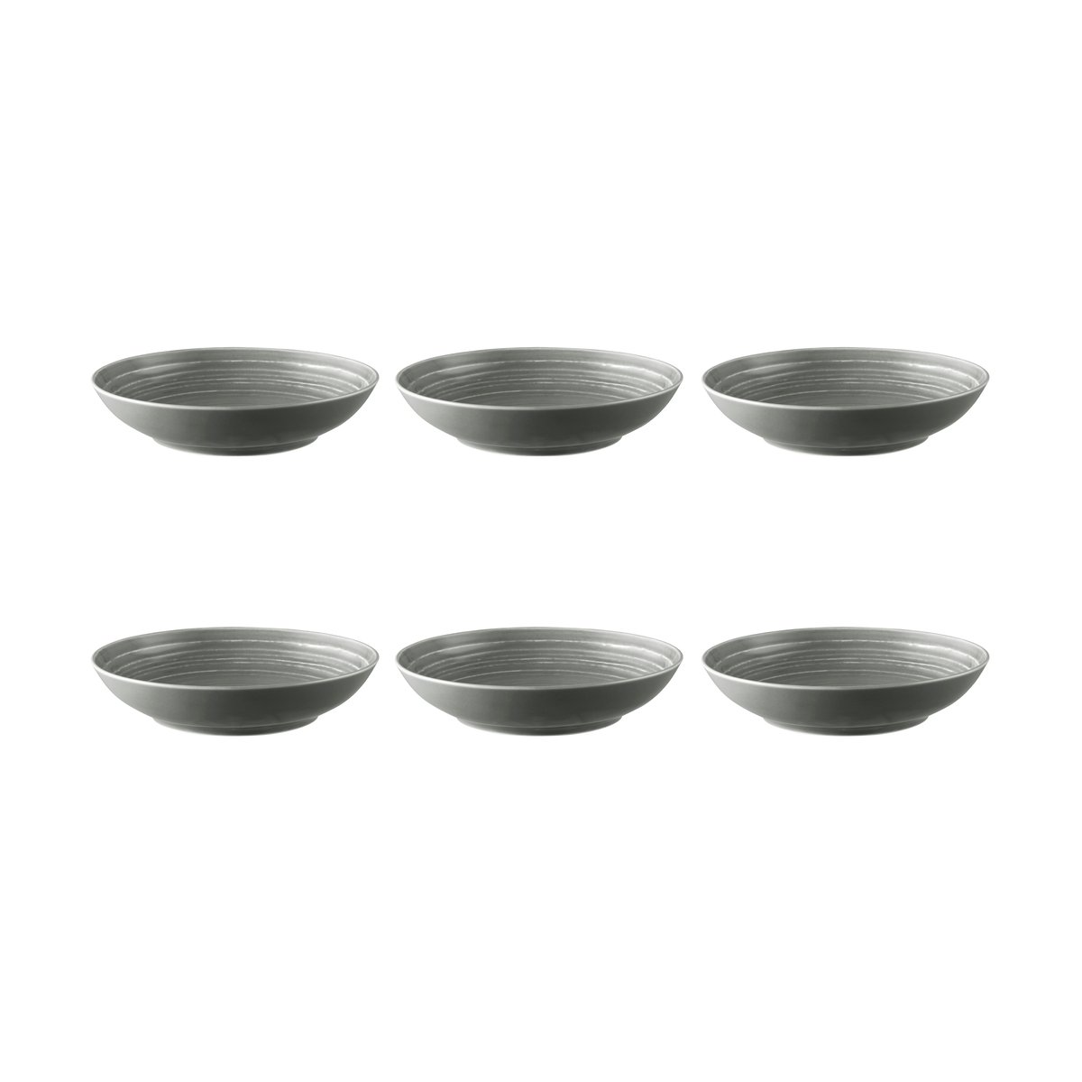 Seltmann Weiden Terra dyp tallerken Ø 21,2 cm 6-pakning Pearl Grey