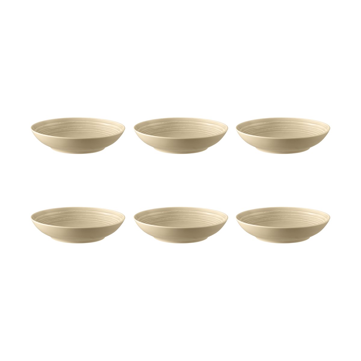 Seltmann Weiden Terra dyp tallerken Ø 21,2 cm 6-pakning Sand Beige