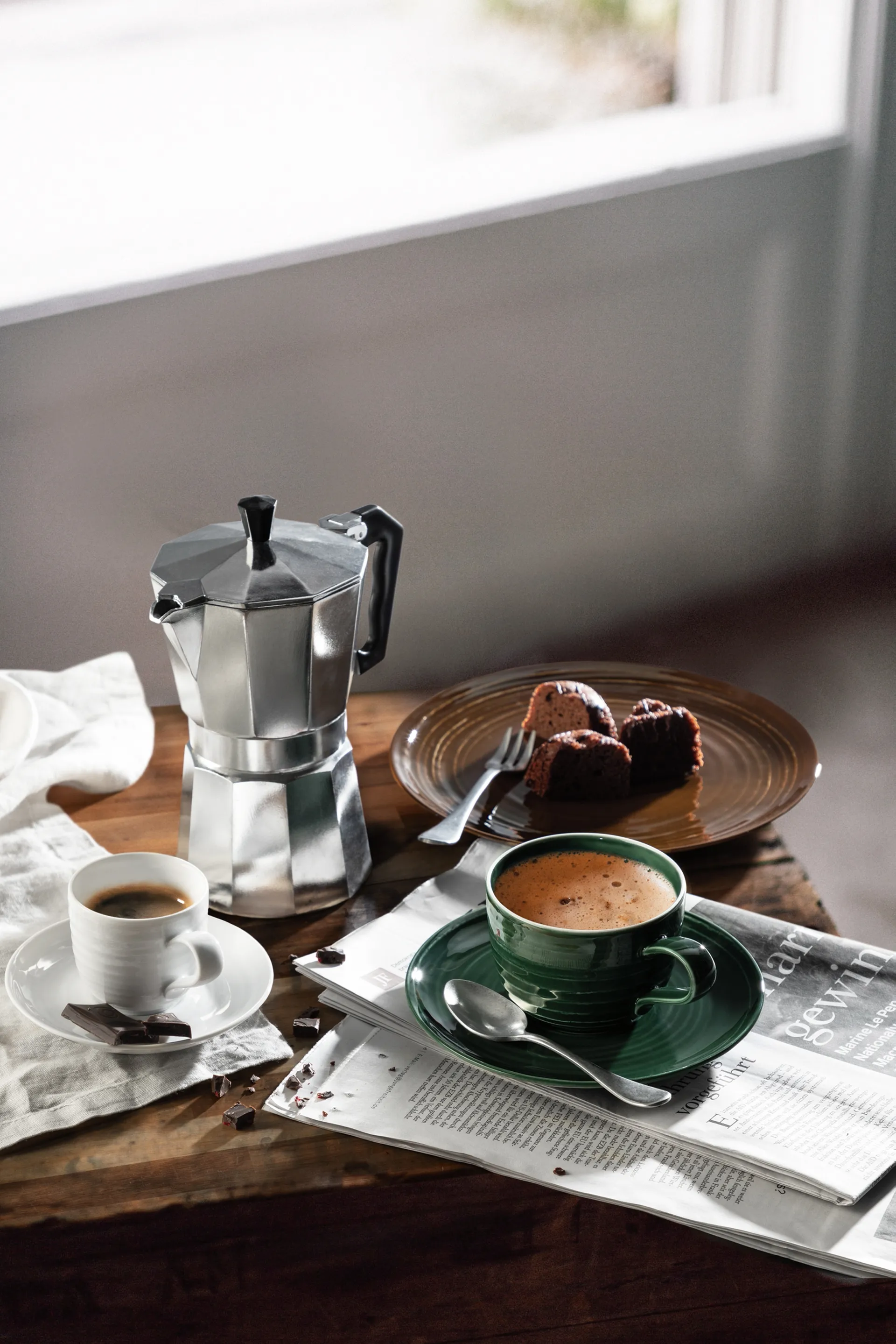 Terra kaffefat Ø 16,1 cm 6-pakning, Moss Green Seltmann Weiden