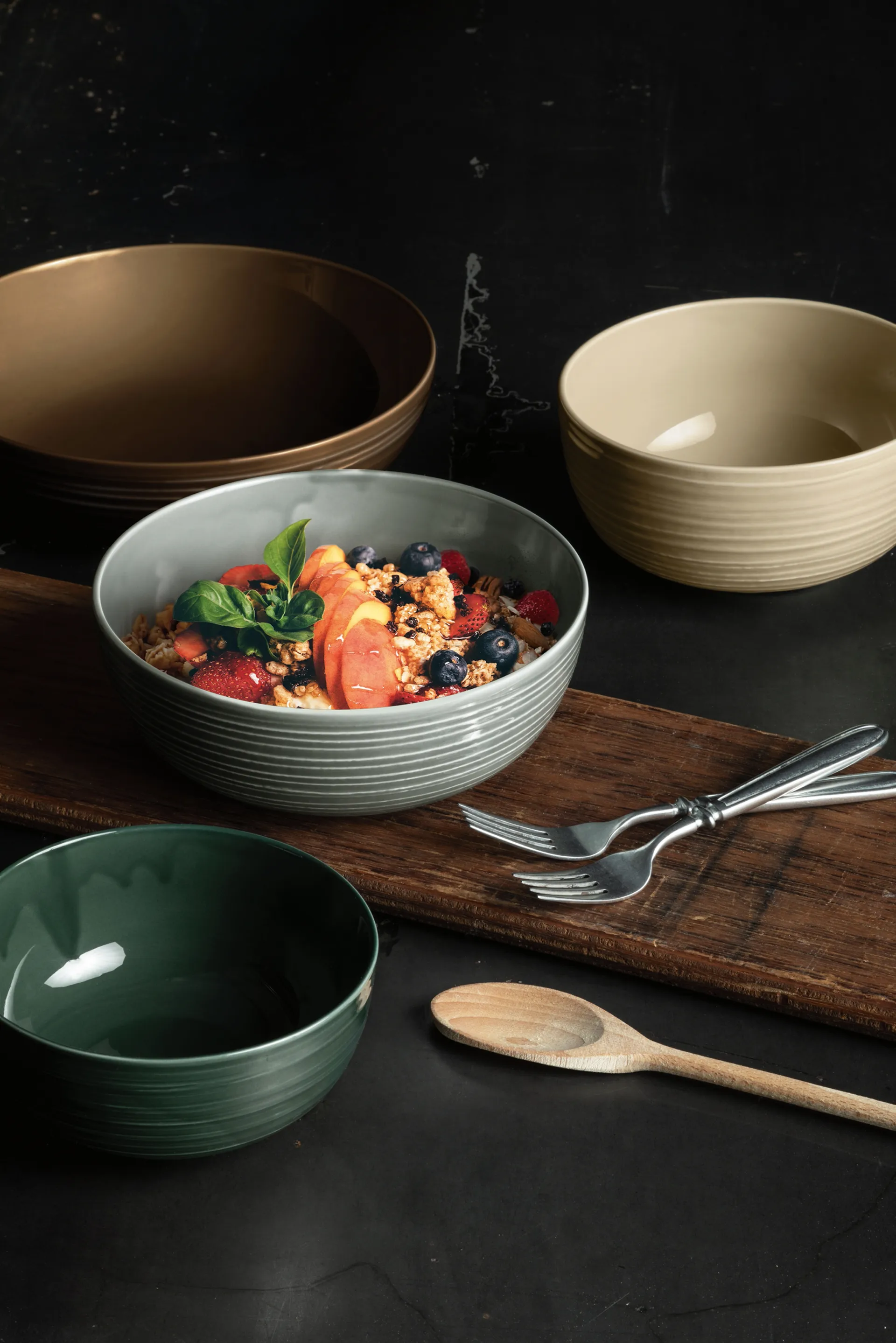 Terra skål Ø 20,4 cm 2-pakning, Pearl Grey Seltmann Weiden