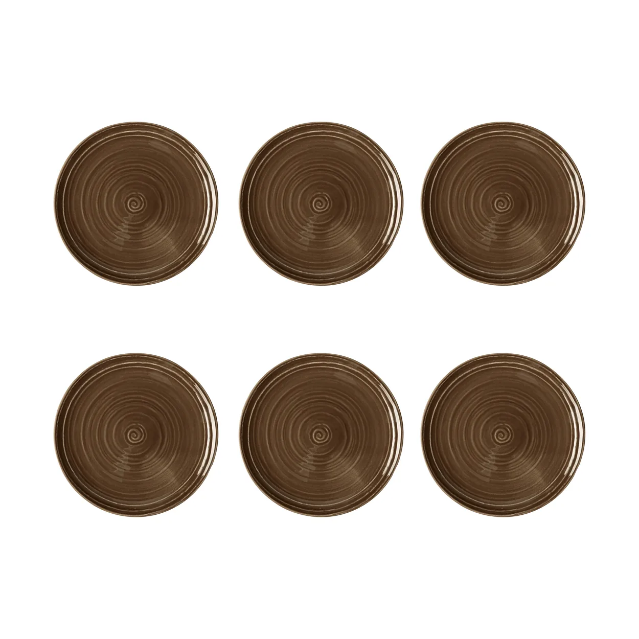 Seltmann Weiden Terra tallerken Ø 17,7 cm 6-pakning Earth Brown