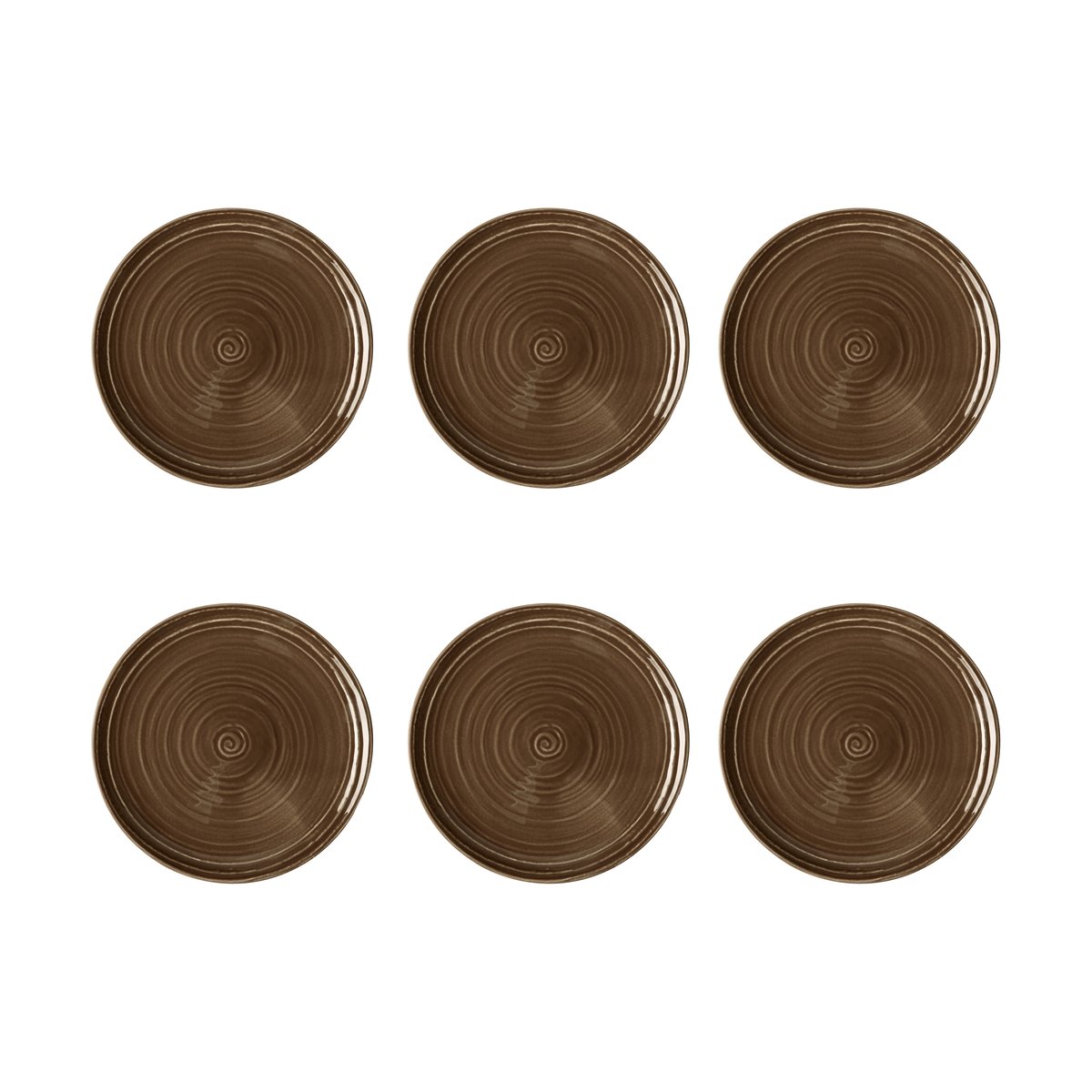 Seltmann Weiden Terra tallerken Ø 17,7 cm 6-pakning Earth Brown
