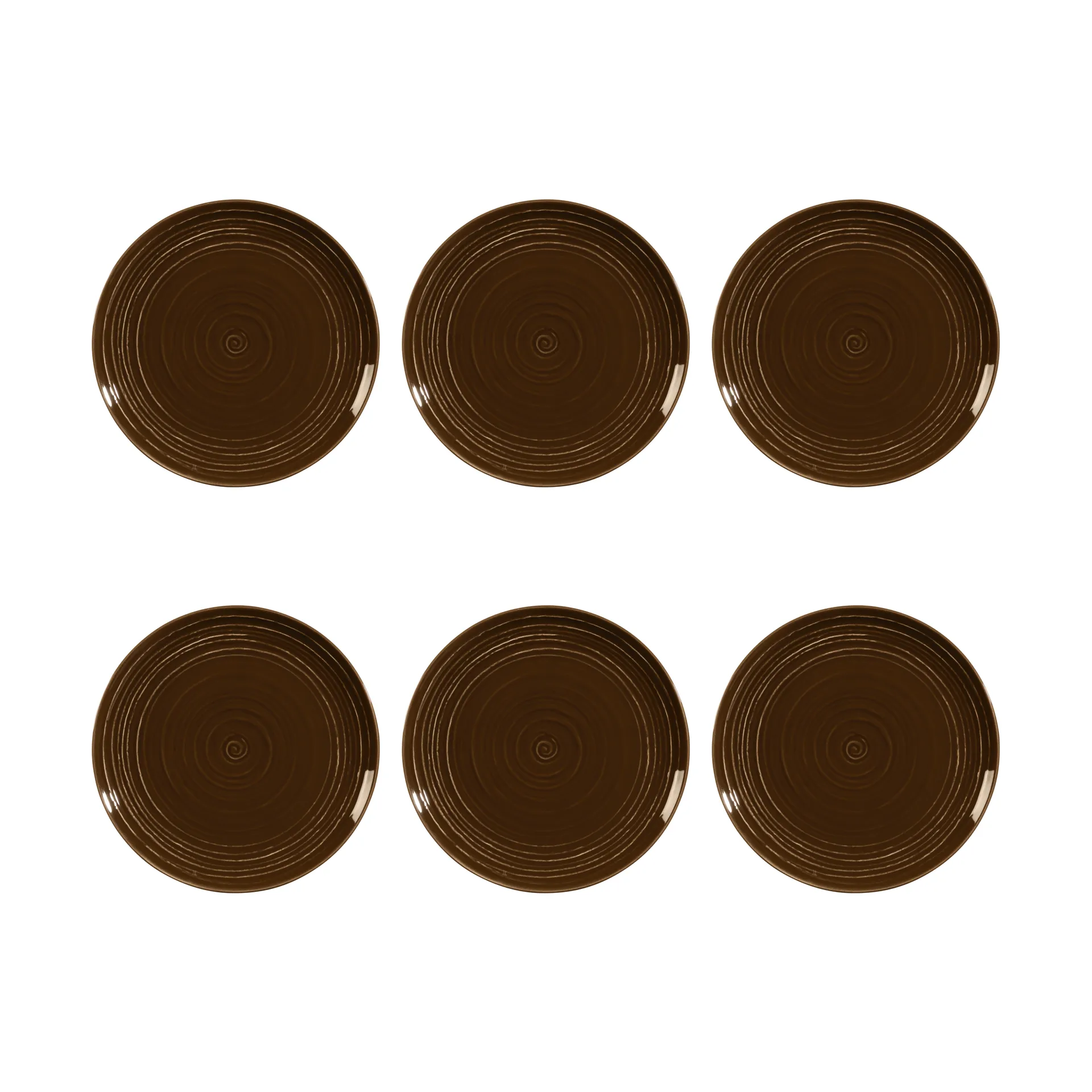 Terra tallerken Ø 22,7 cm 6-pakning, Earth Brown Seltmann Weiden