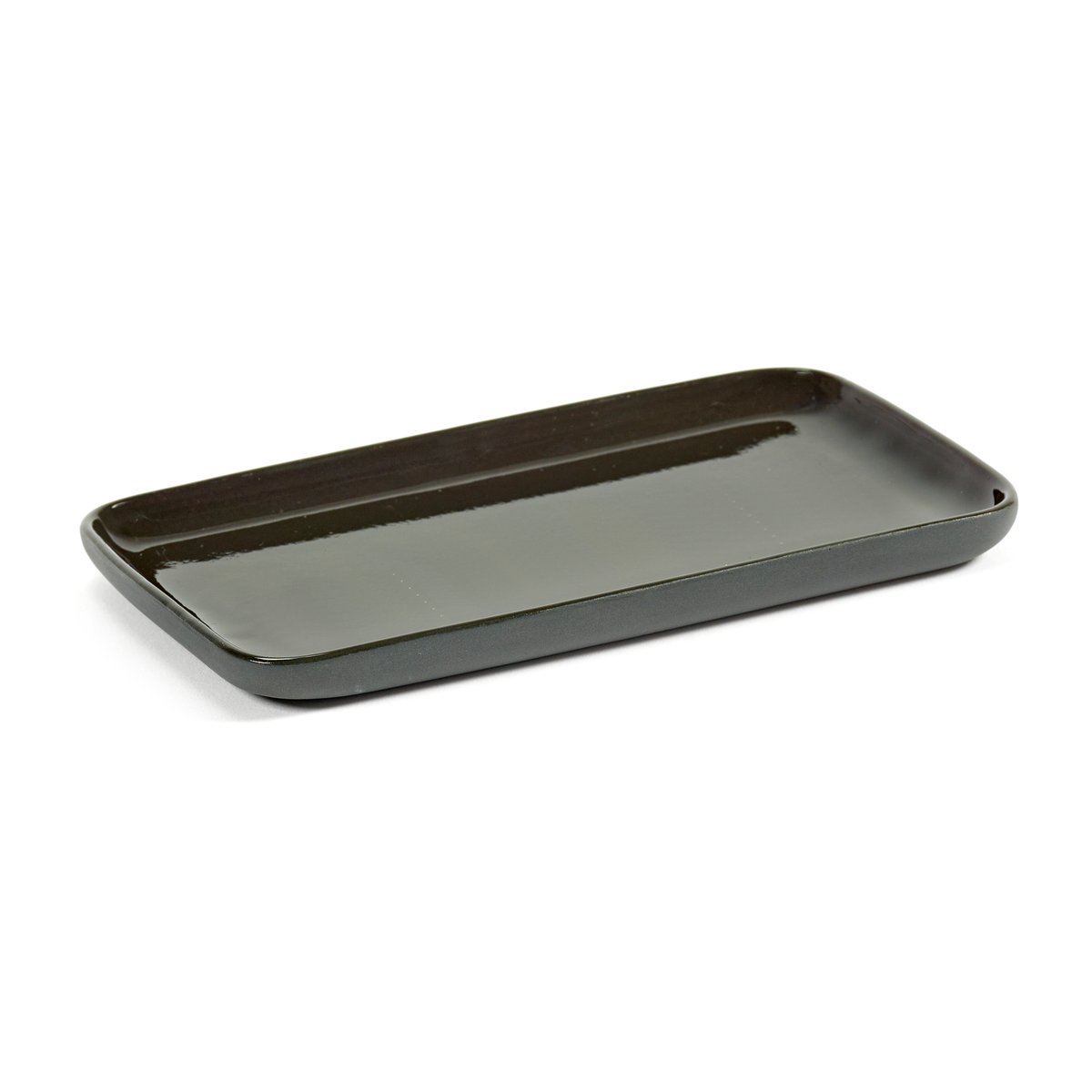 Serax Cose brett rektangulært S 9,8 x 16,2 cm Dark Grey