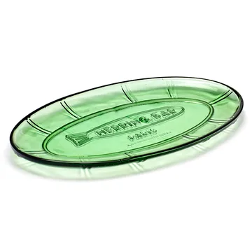 Fish & Fish ovalt fat 17x31 cm - Green - Serax