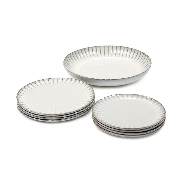 Inku dinner set 9 deler - White - Serax