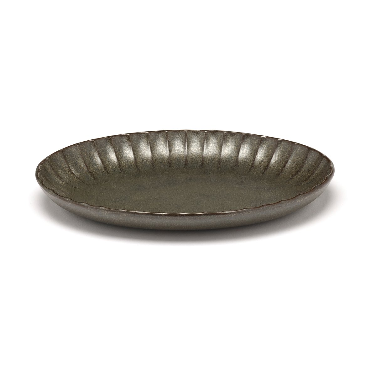 Serax Inku oval serveringsskål M 15,4 x 22 cm Green
