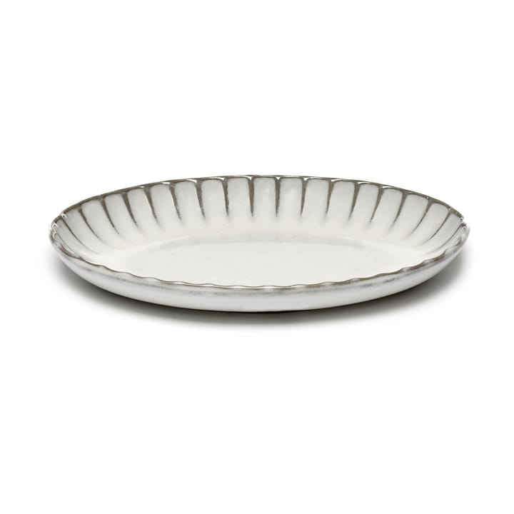 Inku oval serveringsskål M 15,4 x 22 cm - White  - Serax