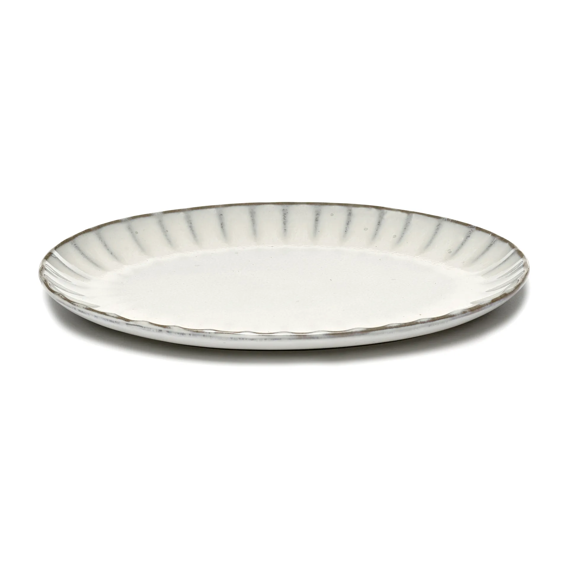 Inku oval tallerken S 17,5 x 25 cm, White  Serax