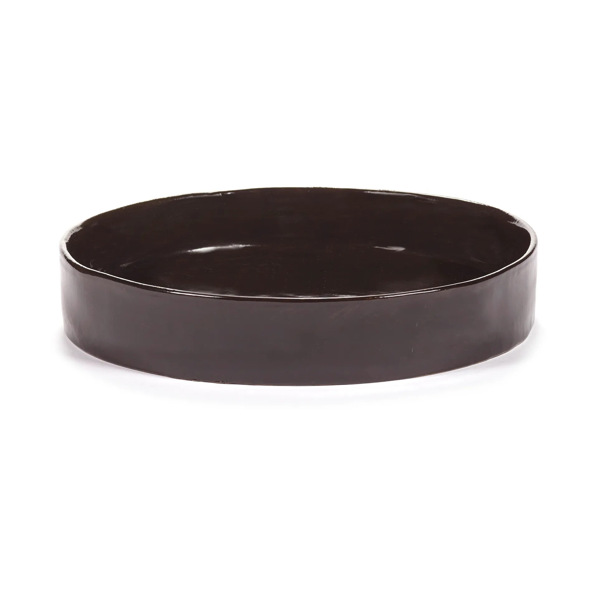 La Mère dyp tallerken L Ø25 cm, Dark brown Serax