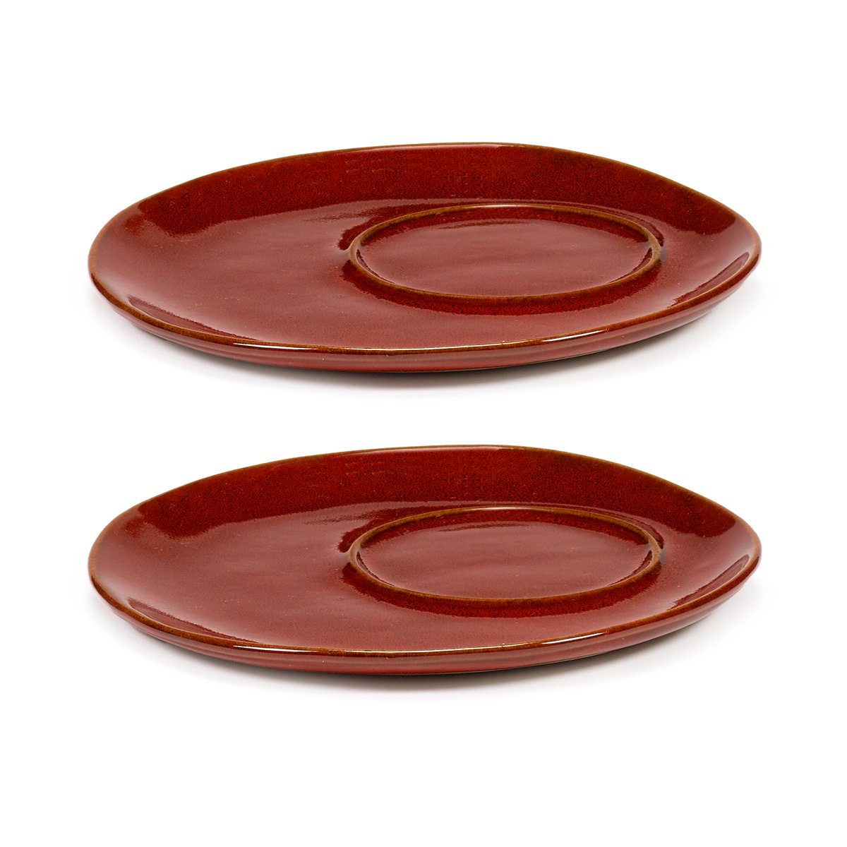 Serax La Mère skål til kaffekopp Ø14,5 cm 2-pakn. Venetian red