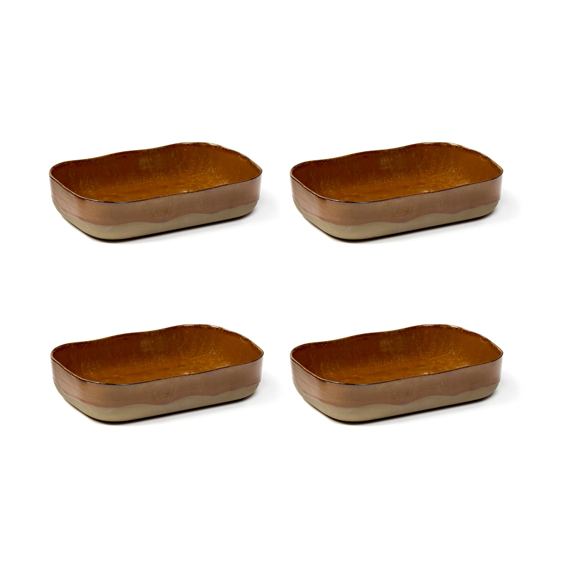 La Nouvelle Table ekstra dypt fat No5 L 4-pakn., Brown Serax