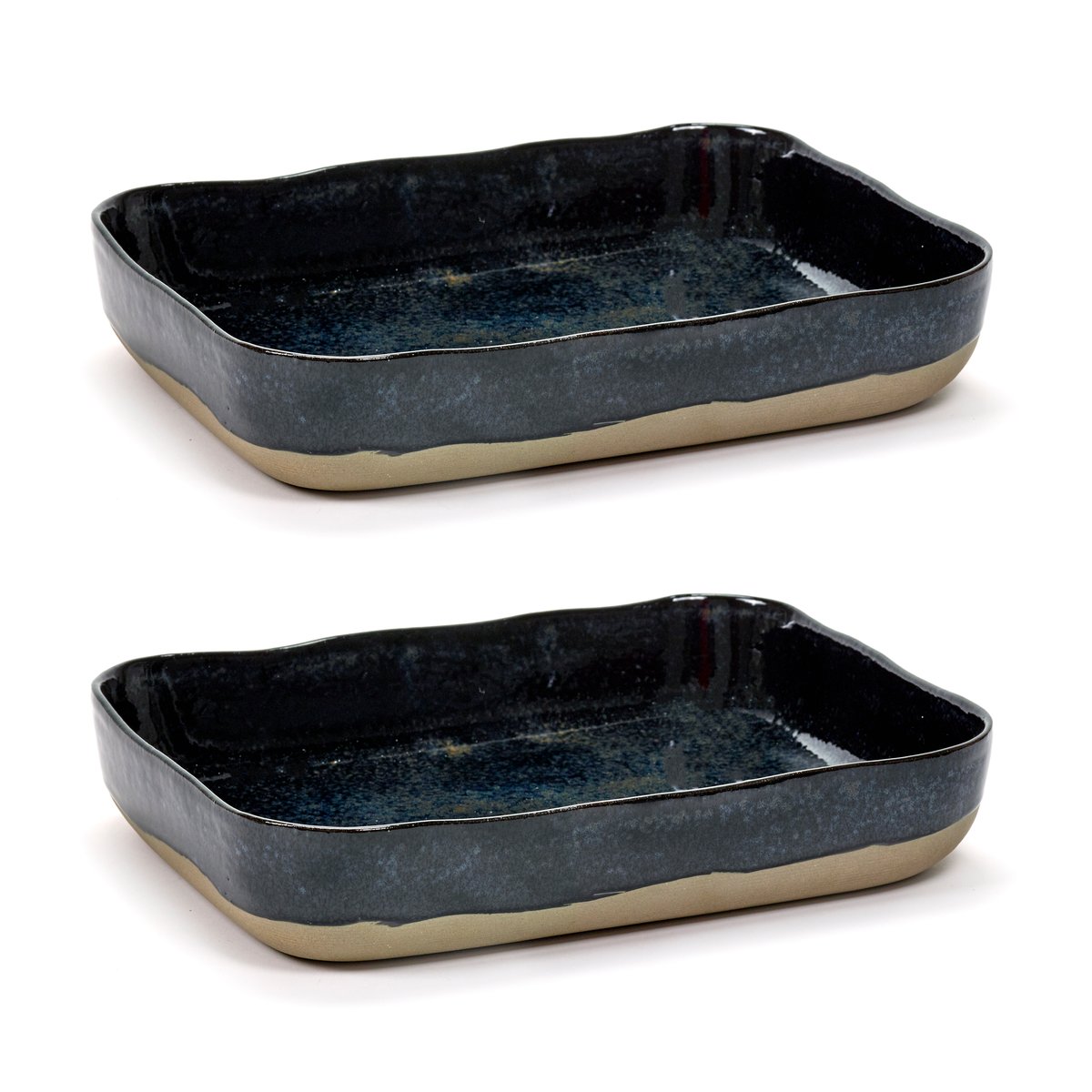 Serax La Nouvelle Table ildfast form No10 22x30 cm 2-pakn. Dark blue