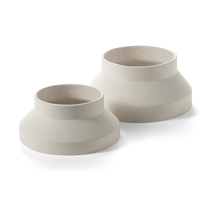Mira vase/kakefat L, Beige Serax
