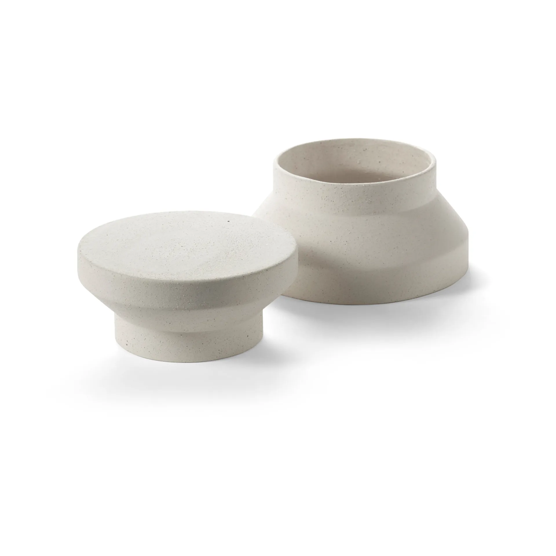 Mira vase/kakefat S, Beige Serax
