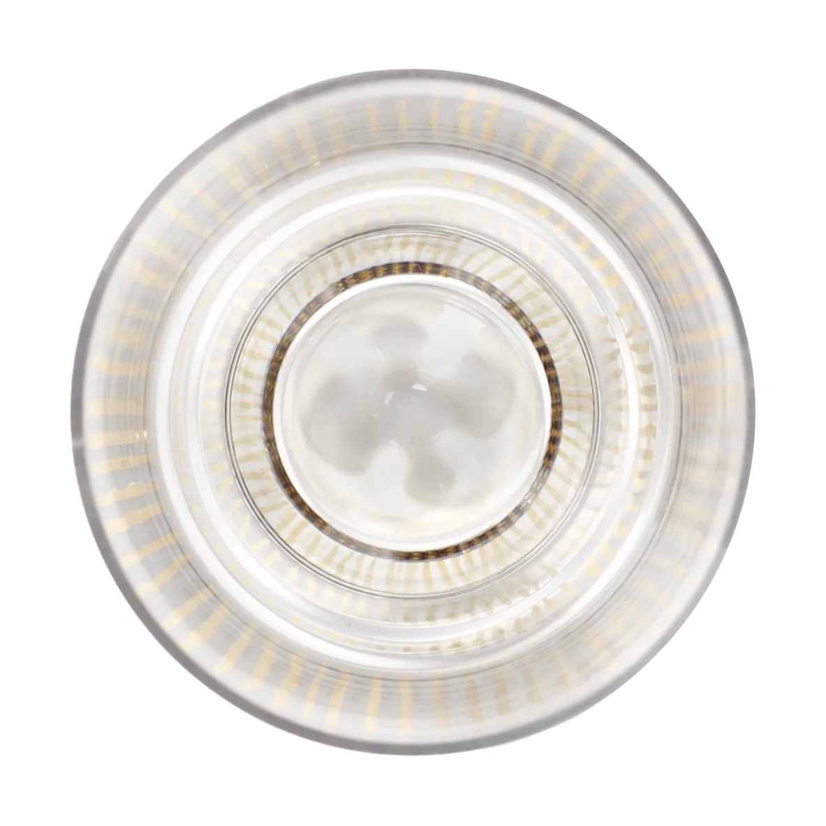 Ottolenghi Feast glass 33 cl 4-pakning, Stripes gold Serax