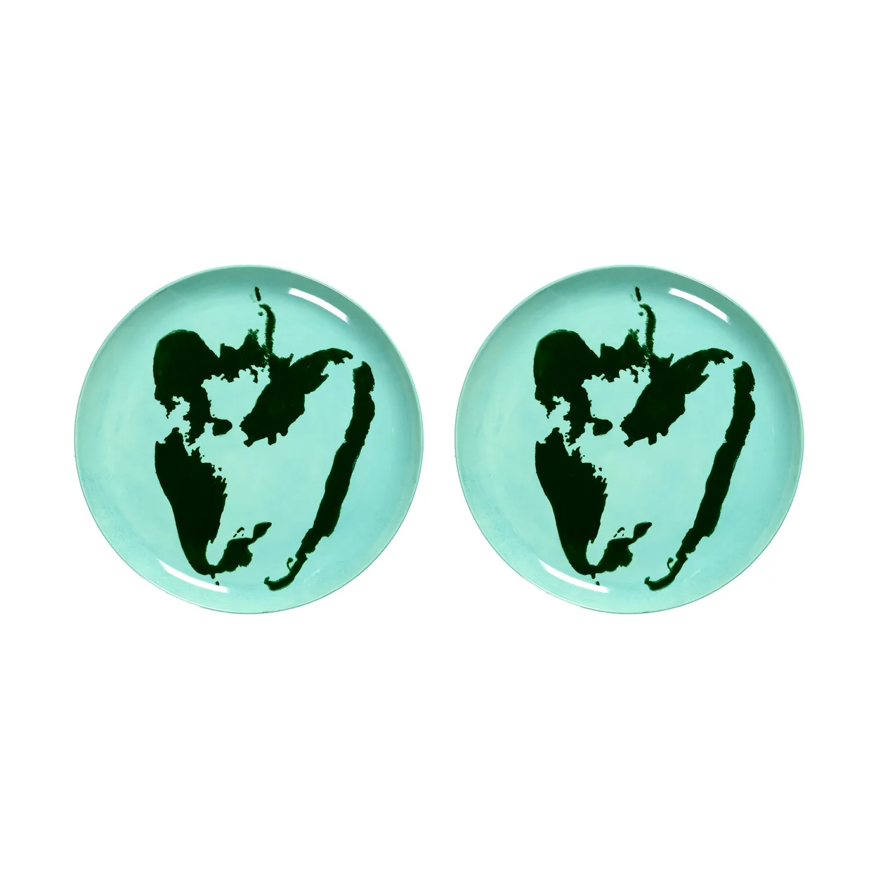 Serax Ottolenghi Feast tallerken L Ø26,5 cm 2-pakning Azure-pepper green