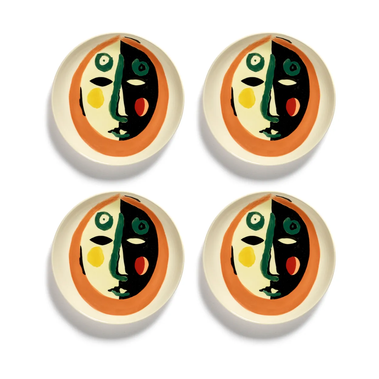 Serax Ottolenghi Feast tallerken XS Ø16 cm 4-pakning Face nr 1