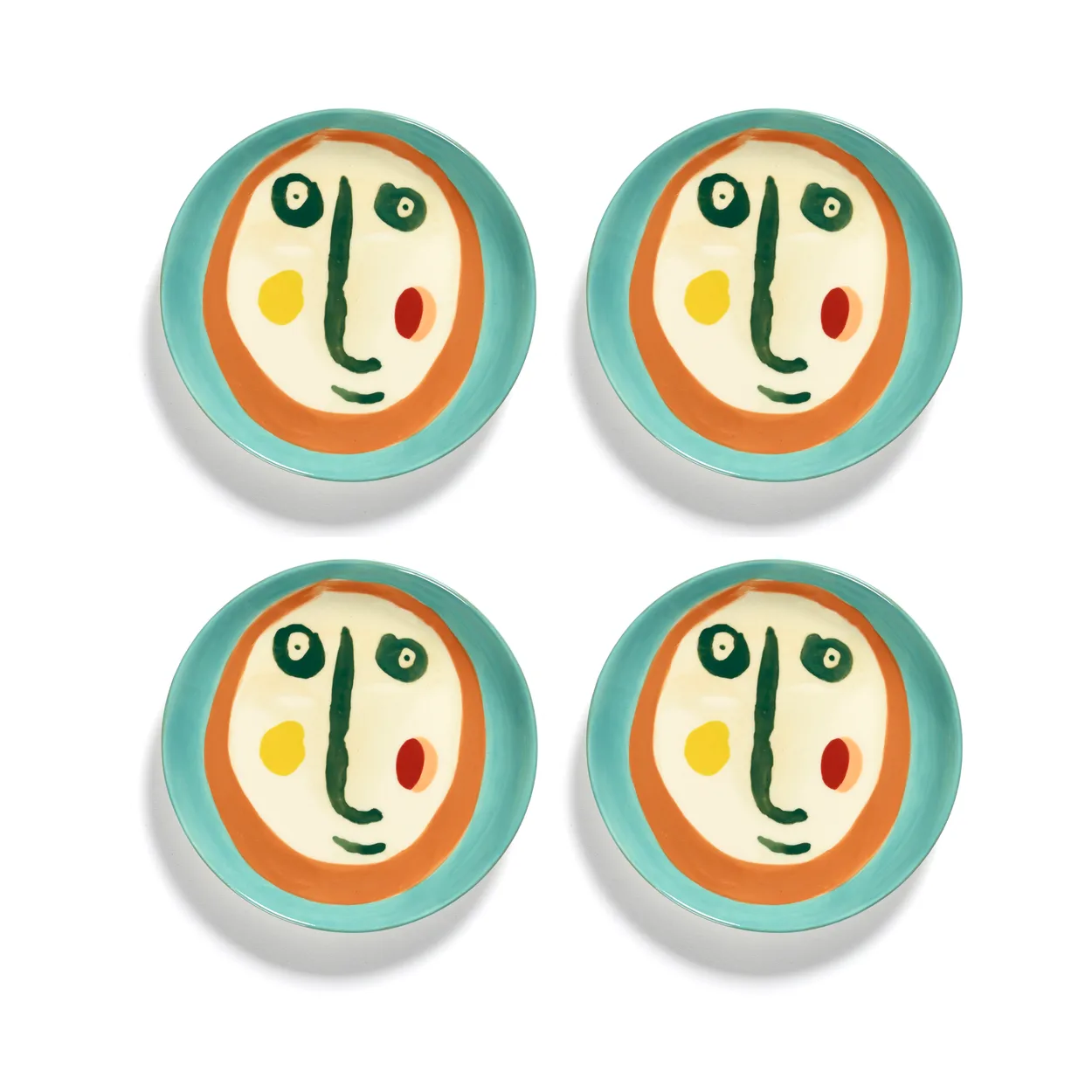 Serax Ottolenghi Feast tallerken XS Ø16 cm 4-pakning Face nr 2