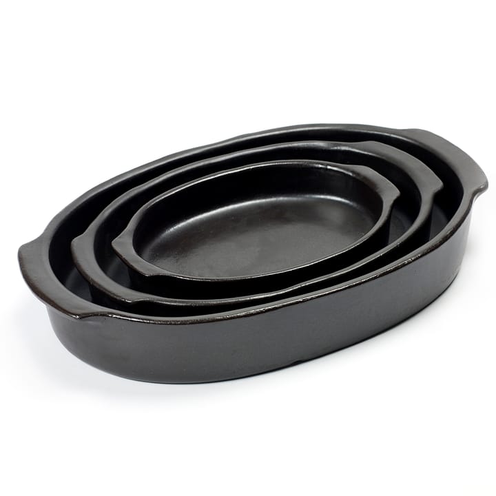 Pure oval ildfast form L, Black Serax