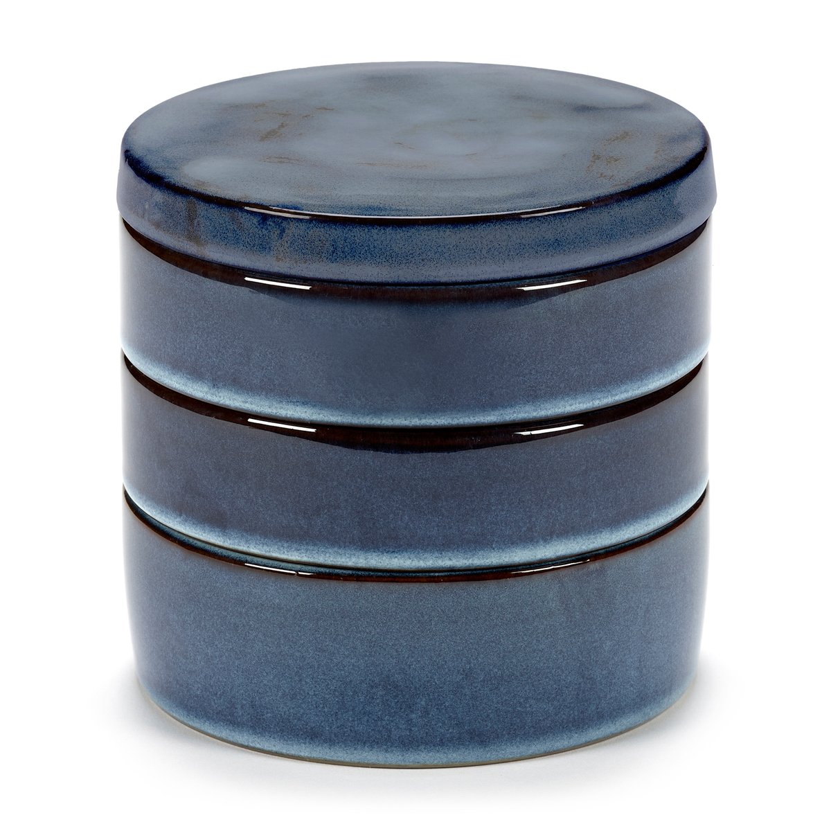 Serax Pure skål 3 deler, kan stables, Ø14 cm Dark Blue