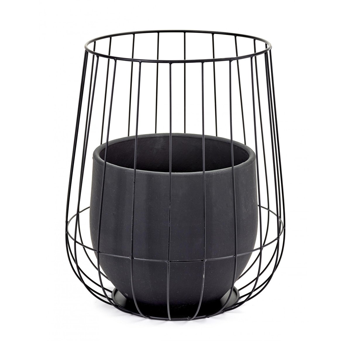 Serax Serax blomsterpotte i kurv Ø37 cm h46 cm Black