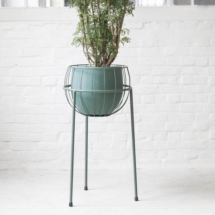 Serax krukke med blomsterpidestall, Army green Serax