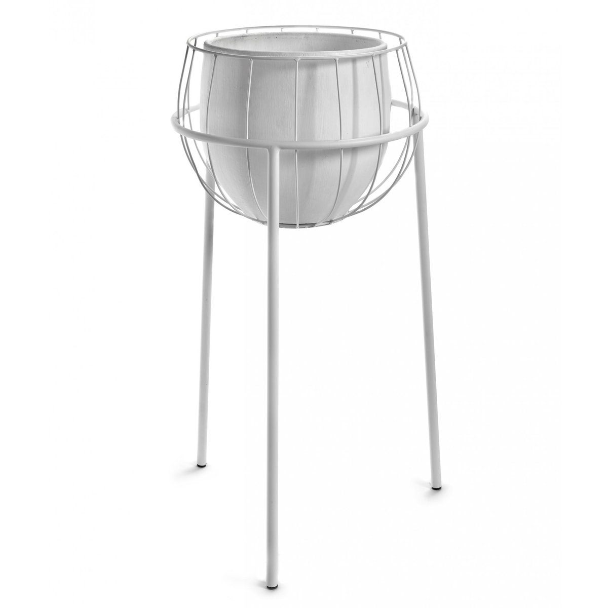 Serax Serax krukke med blomsterpidestall White