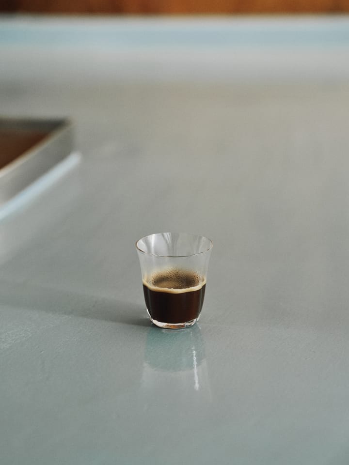 Silhouette dobbelt espressoglass 11 cl, Clear Serax