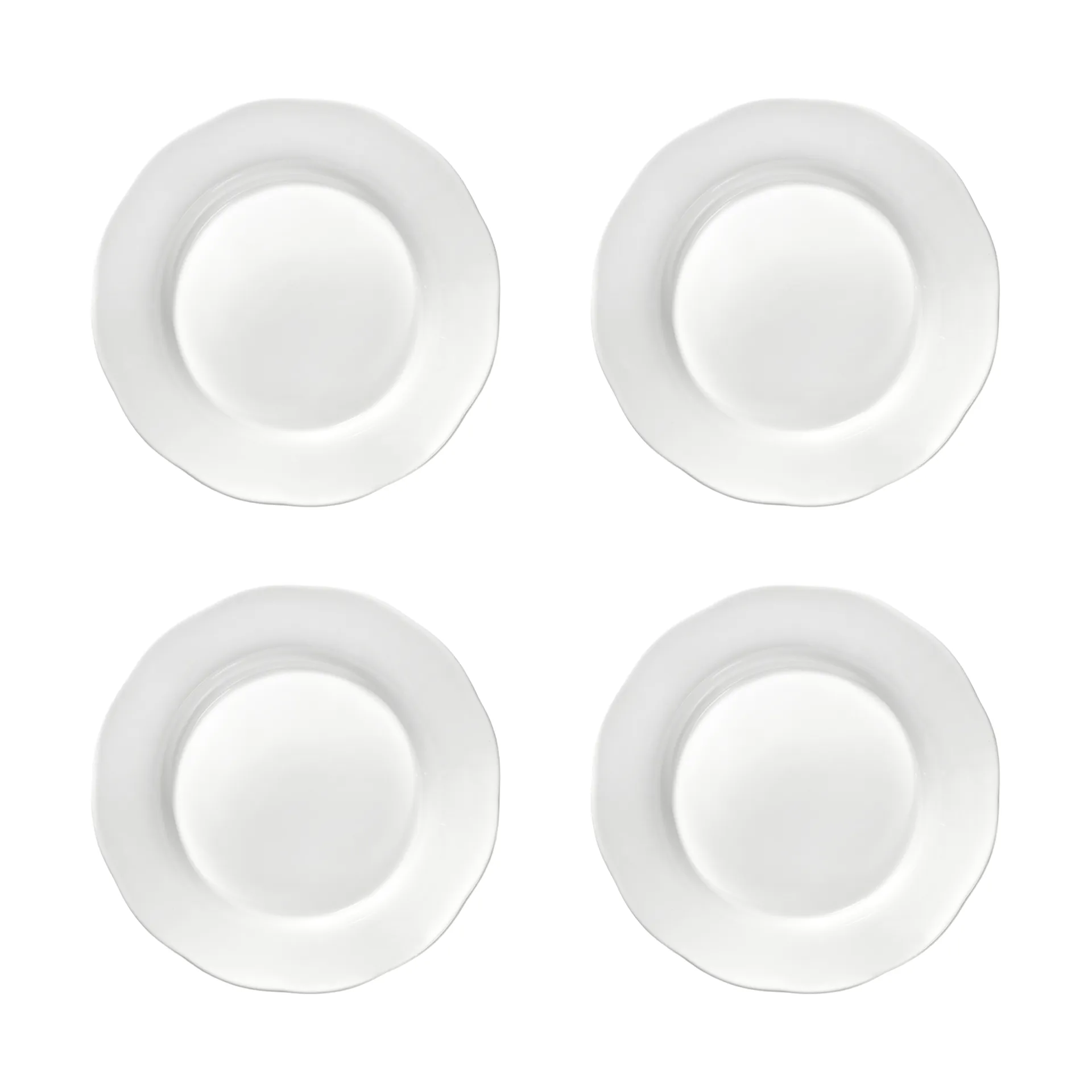 Silhouette dyp sidetallerken L Ø18,5 cm 4-pakn., White Serax