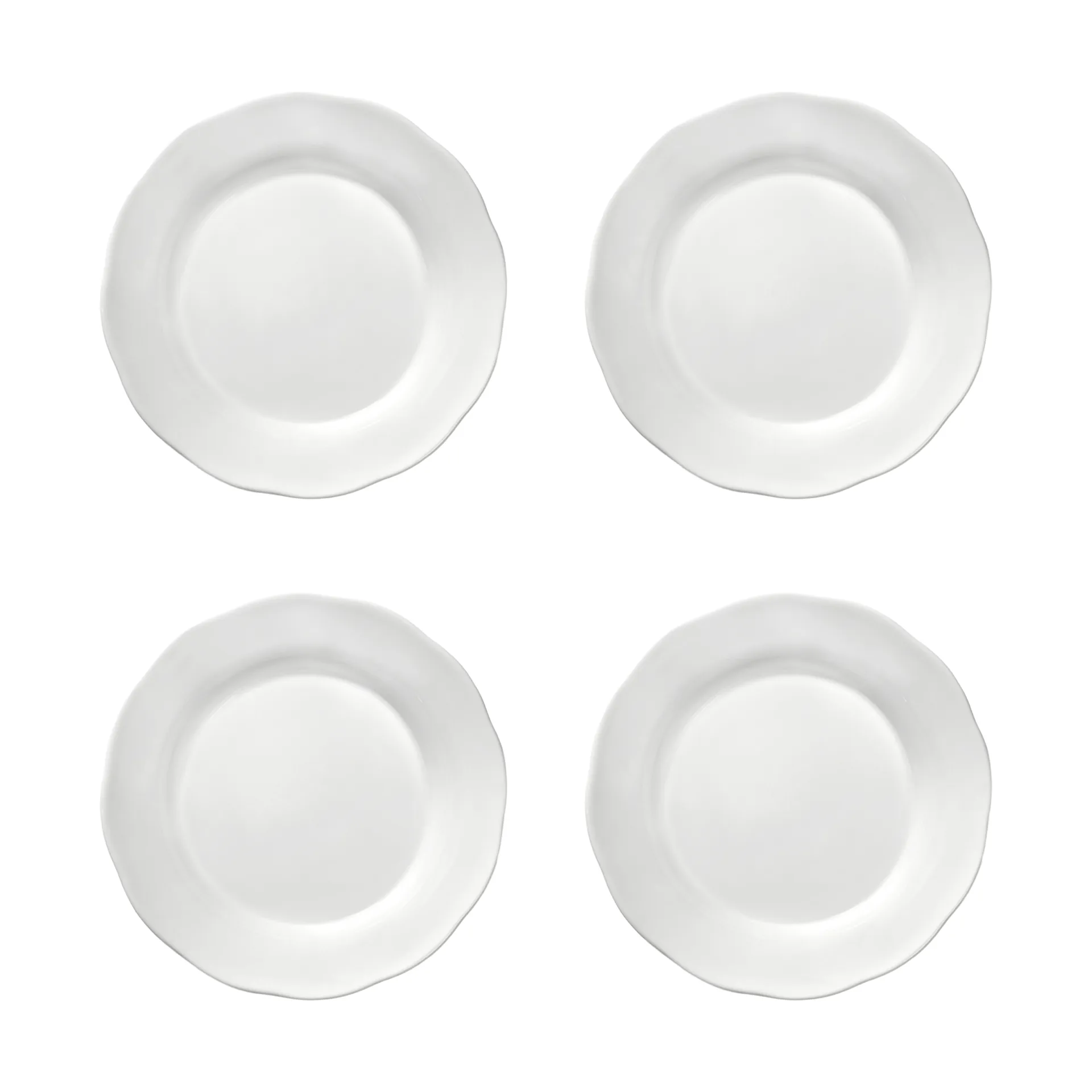 Silhouette dyp sidetallerken M Ø15 cm 4-pakn., White Serax