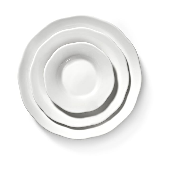 Silhouette dyp sidetallerken M Ø15 cm, White Serax