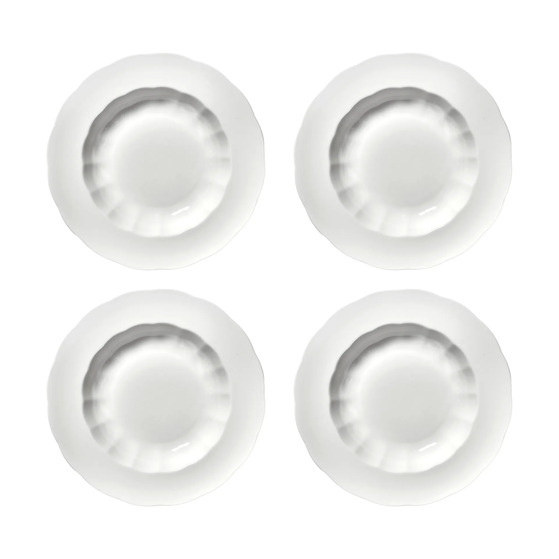 Silhouette dyp tallerken L Ø27 cm 4-pakn., White Serax