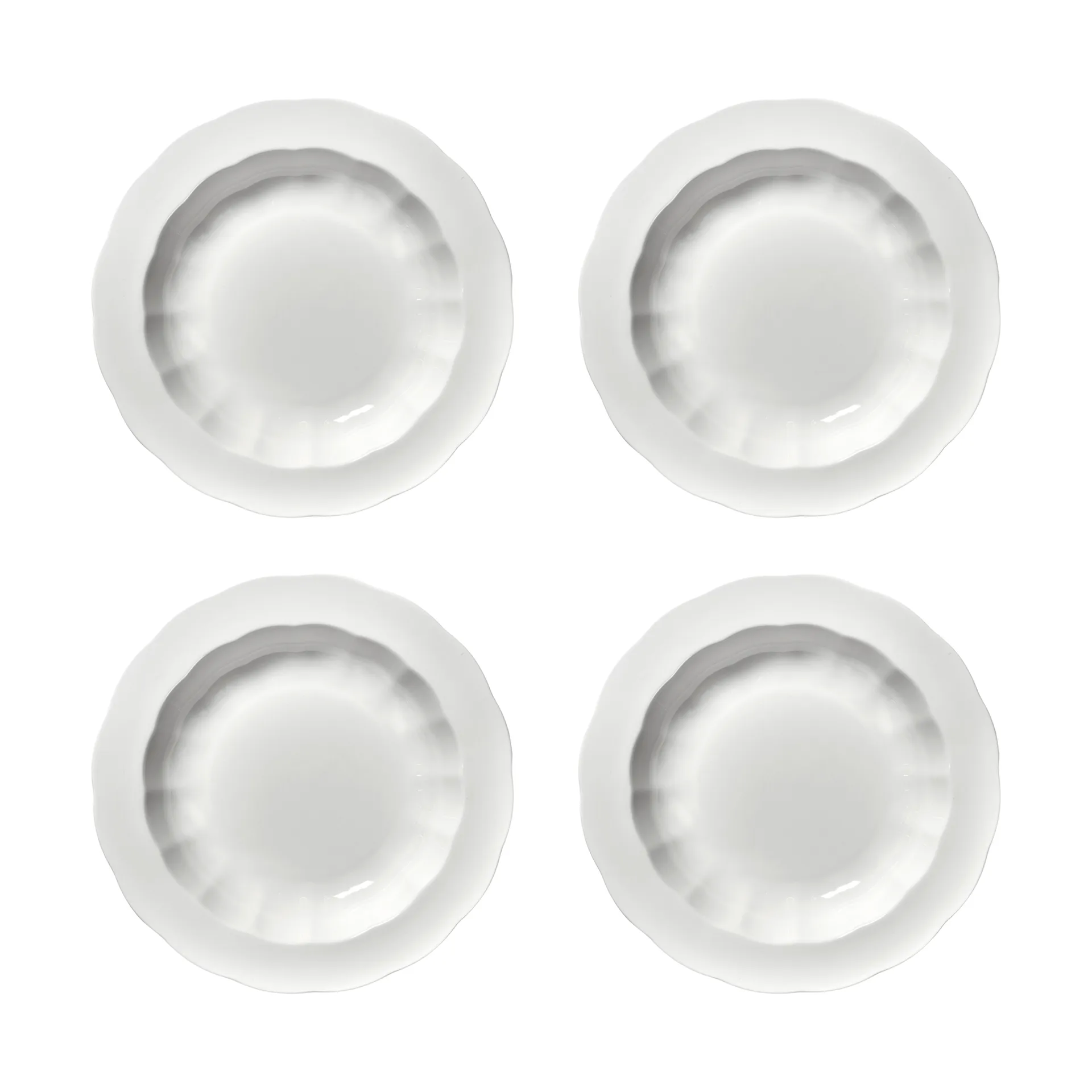 Silhouette dyp tallerken M Ø23,7 cm 4-pakn., White Serax
