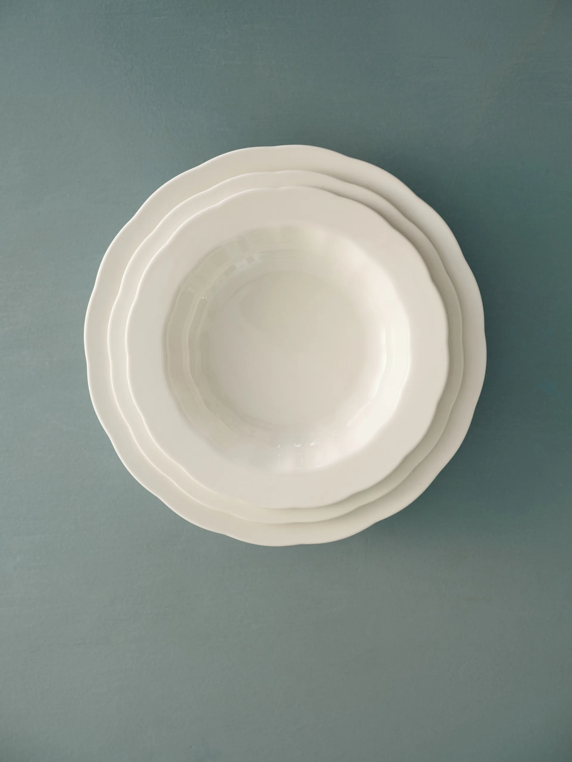 Silhouette dyp tallerken S Ø21,5 cm 4-pakn., White Serax