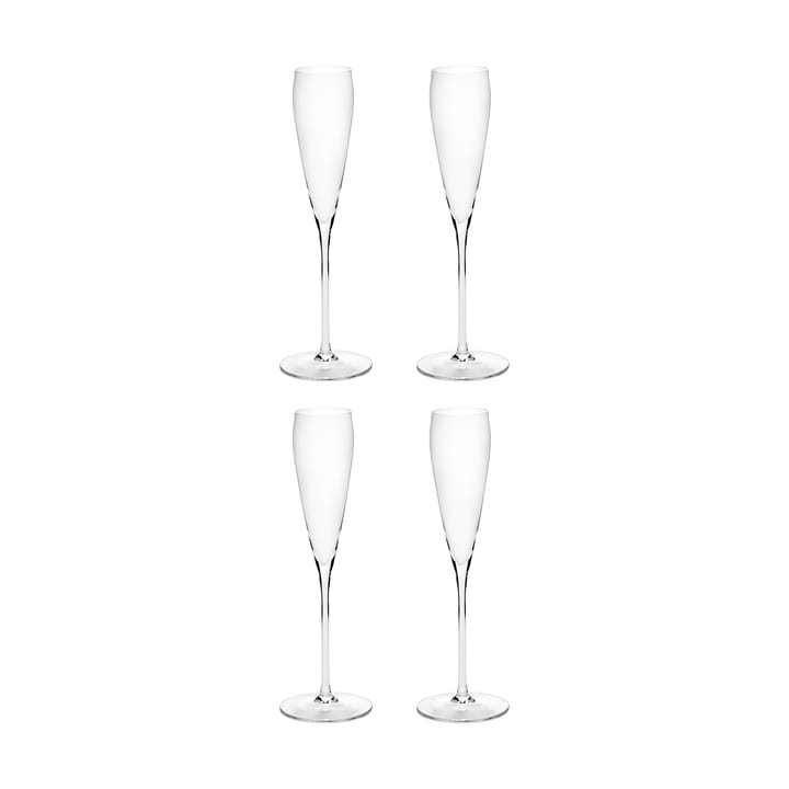 Silhouette flute champagneglass 15 cl 4-pakn. - Clear - Serax