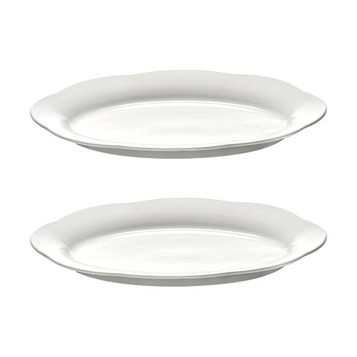 Silhouette oval dyp tallerken L 21x30 cm 2-pakn. - White - Serax